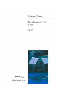 brahms j. - cuarteto nº3 si m (pt) 2v/va/vc - op 67
