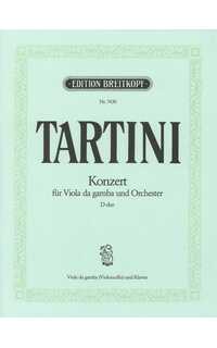 tartini g. - concierto re m - original viola gamba( violonchelo ) y piano