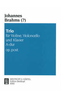brahms j. - trio la m (sc+pt) v/vcp - op.post
