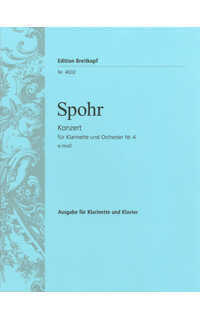spohr l. - concierto nº4 mi m - (cl/p)