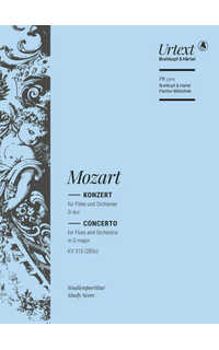 mozart w.a.- concierto sol m - kv.313 (285c) urtext