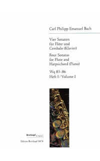bach c.p.e. - sonatas (4) v.2 wq 83-86 (urtext)