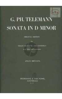telemann g.p. - sonata re m - v(fl)/p