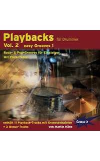 playbacks para bateristas vol.2 (cd) easy grooves 1 rock/ pop