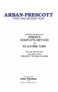 arban j.b. - primero y segundo año de tuba