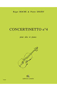 roche / doury - concertinetto nº4 - viola y piano