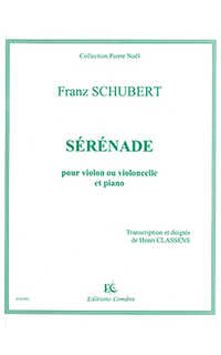 schubert. f. - serenata violin o violonchleo y piano