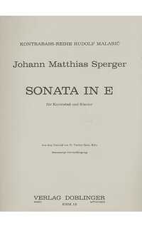 sperger j.m. - sonata mi m -
