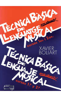 boliart x. - tecnica basica lenguaje musical curso 1 y 2 elemental (castellano / catalan)