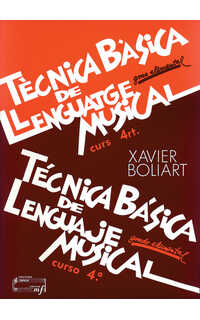 boliart x. - tecnica basica lenguaje musical curso 4 -(castellano- catalan)
