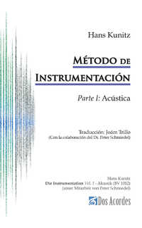 hans kunitz - método de instrumentación: parte i (acústica)