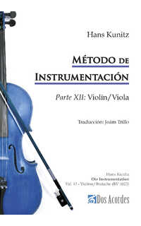 hans kunitz - método de instrumentación:parte xii (violín/viola)