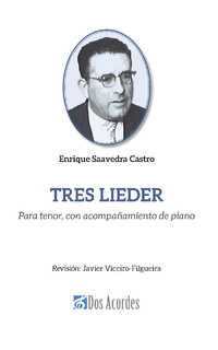 saavedra e. - tres lieder (tenor y piano)