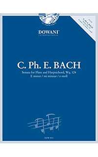 bach c.p. - sonata mi m wq 124 flauta +cd