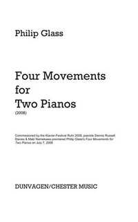 glass p. - four movements for two pianos
