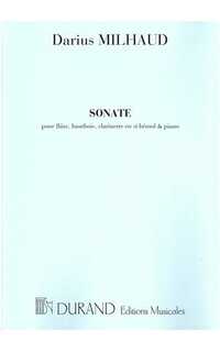 milhaud d. - sonata op.47 (fl-ob-cl-p)