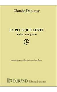 debussy c. - mas que lento vals (violin y piano)