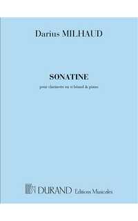 milhaud d. - sonatina - (cl/p)