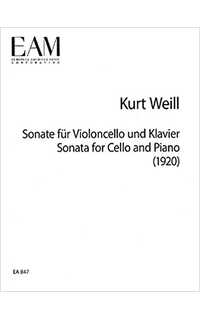 weill k. - sonata violonchelo 1920