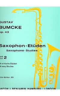 bumcke g. - estudios saxofon - op.43 /2 ( 36 estudios arreglados de otros instrumentos para saxofon