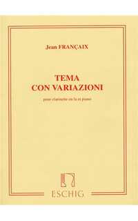 francaix j. - tema con variaciones -
