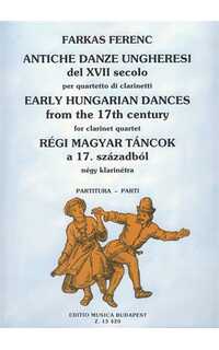 farkas f. - antiguas danzas hungaras - cuarteto clarinetes
