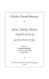 hummel j.n. - fantasia (vla/p) -