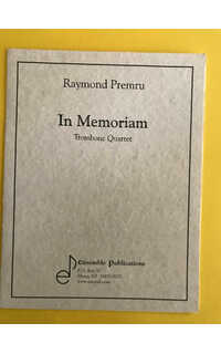 premru r. - in memoriam 4 trombones