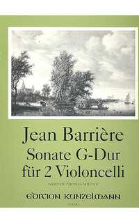barriere j. - sonata solm - 2 violonchelos