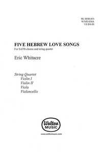 whitacre e. - five hebrew love songs coro femenino y cuarteto