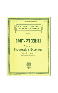 dont j./ svecesnski - ejercicios progresivos (20)op.38 viola