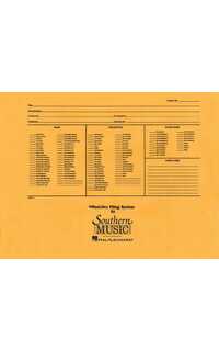 sobre de archivo musidex para banda y orquesta tamaño concierto 37.5x28