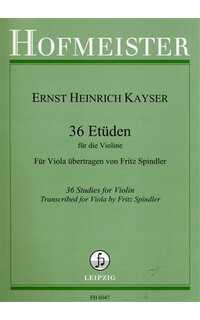 kayser h.e. - estudios (36) - op.20 (viola)