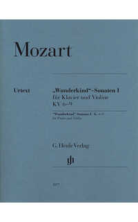 mozart w.a. - sonatas en trio vº1 kv 6-9 urtext(v/cello/p)*wunderkind*