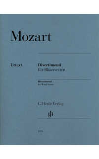 mozart w.a. - divertimento para sextecto de viento urtext -