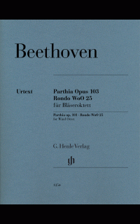 beethoven l.v. - parthia op.103 - rondo woo 25 octetos de viento urtext