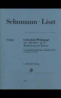schumann r./liszt f. - lebeslied widmung op.25 urtext