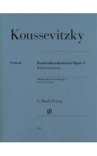 koussevitzky s. - concierto contrabajo op.3 urtext
