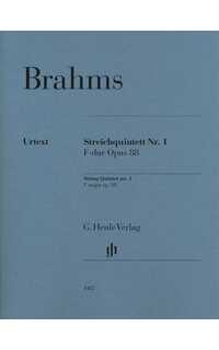 brahms j. - quinteto nº1 fa m (pt) 2v/2va/vc - op.88 urtext