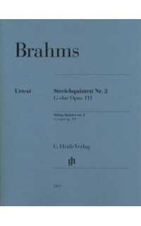brahms j. - quinteto nº2 sol m (pt) 2v/2va/vc - op.111 urtext