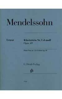 mendelssohn f. - trio con piano op.49 nº 1 re m urtext
