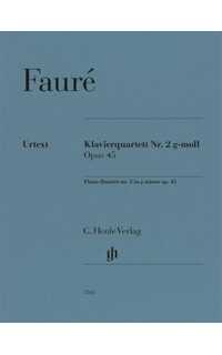 faure g. - cuarteto cuerda con piano nº 2 sol m op.45 urtext