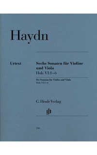 haydn j. - sonatas violin y viola (6) hob.vi 1-6 urtex