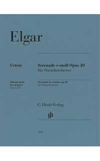 elgar e. - serenata cuerdas mim op.20 urtext (juego de partes)