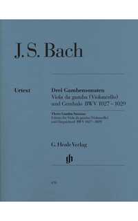 bach j.s. - sonatas (3) urtext - bwv.1027-1029