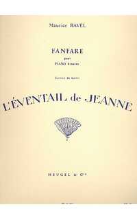 ravel m. - fanfare (l´eventail de jeanne) piano 4 manos