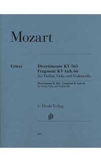 mozart w.a. - divertimento mib m urtext (v/va/vc )- kv.563