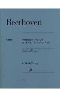 beethoven l.v. - serenata urtext (pt) fl/v/va - op.25