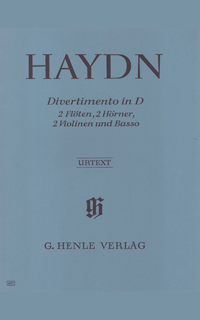 haydn j. - divertimento re m urtext (sc+pt) -