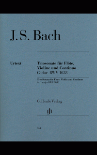 bach j.s. - trio sonata sol m bwv.1038- urtext (fl/v/p)